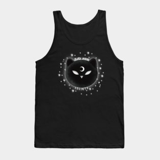 Black cat black moon society Tank Top